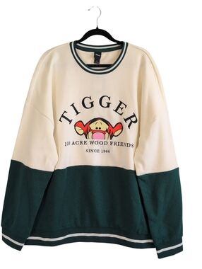 Disney Embroidered Tigger Men's 2X Colorblock Sweatshirt Box Lunch Exclusive
